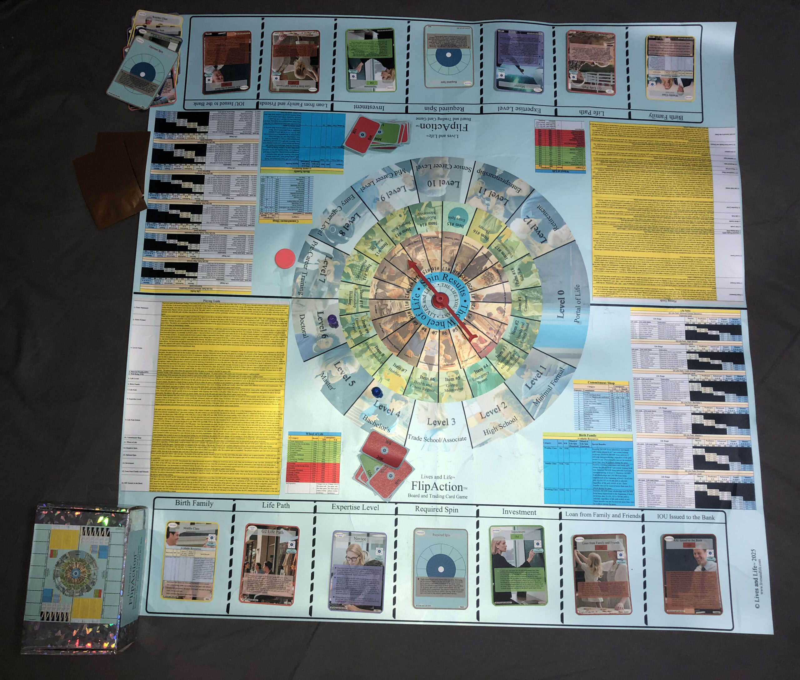 FlipAction Board and Trading Card Game